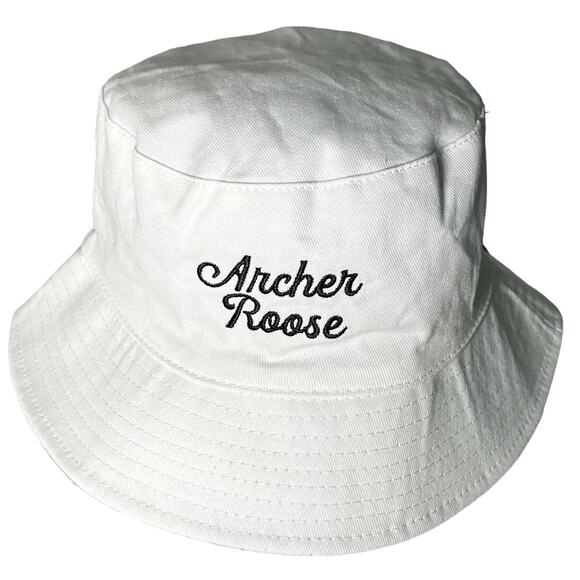 Archer Roose Moose Elk Reversible Bucket Hat Unisex Cap Beach White & Black NEW - Picture 8 of 9